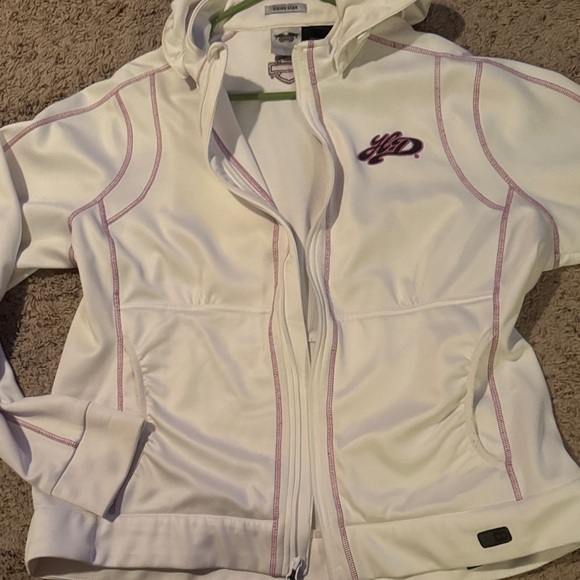 Harley-Davidson Women's White and Purple Ski Jacket - Picture 1 of 3